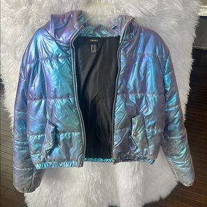 Iridescent Puffer Jacket